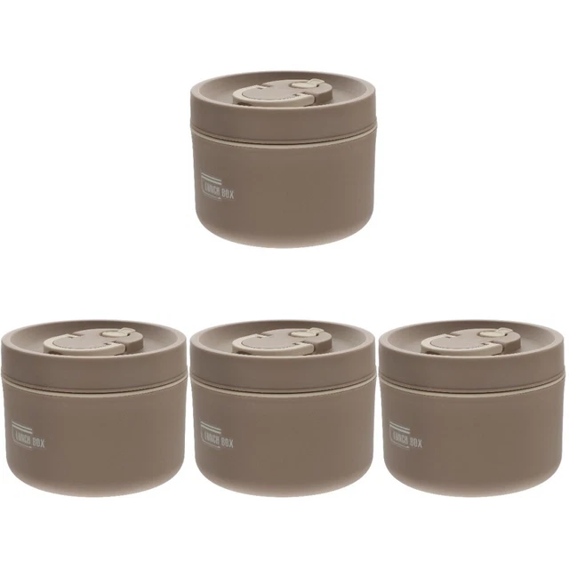 4x Contenitore Pranzo Acciaio Inox Bento Box Bambini per Decorazione