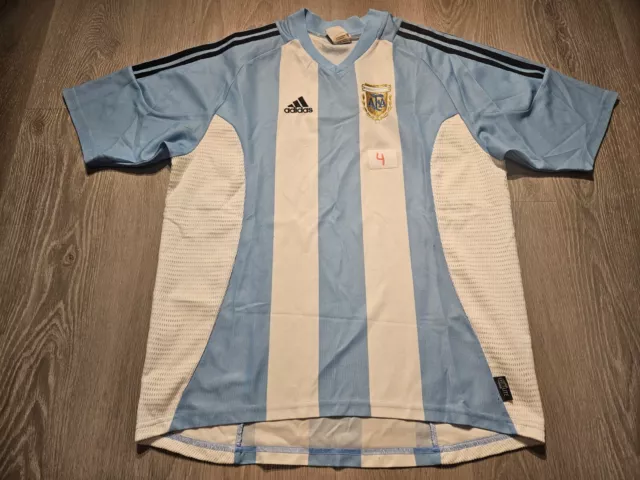 Mens adidas Argentina Home football shirt 2002 - 2004 Size L