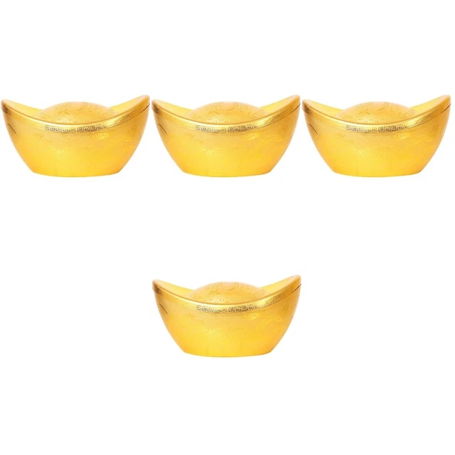 4 PCS Lingot D'or Décorations Chanceuses Pour La Maison Petit Décorer