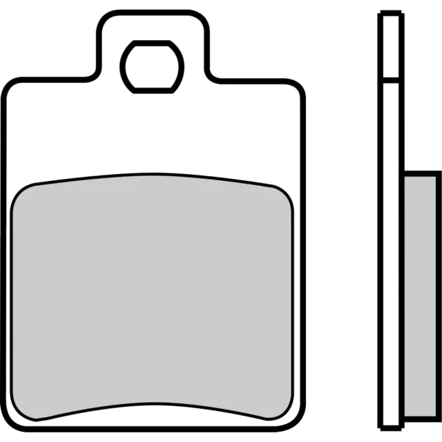 18874-Pastillas de freno organicas BREMBO compatible con PIAGGIO ZIP 50 2T DD (S