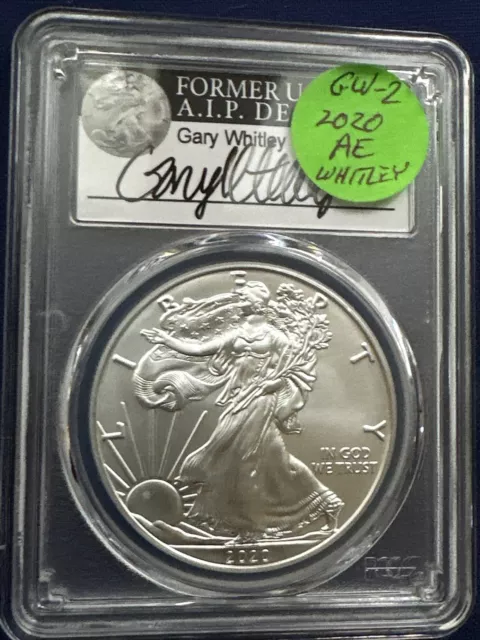 2020 MS 70 American Eagle PCGS Gary Whitley Signed Former US Mint Designer #GW2