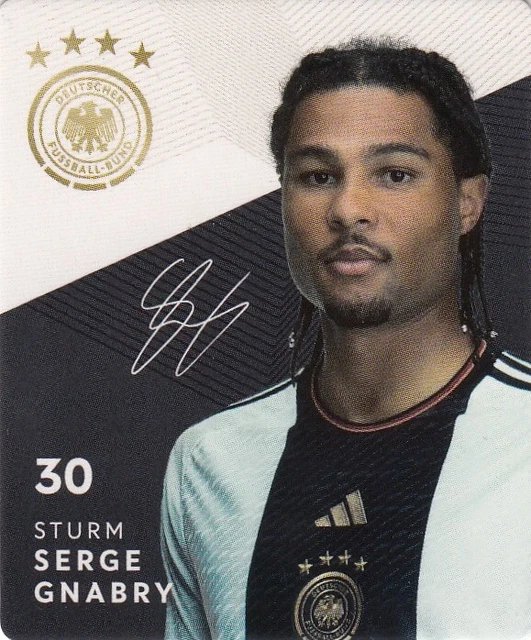 REWE DFB TRADING Cards Football World Cup 2022 Qatar No. 30 Serge