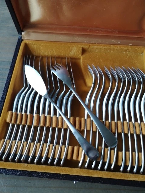 Ménagère à Poisson Guy Degrenne - Service 12 Personnes - Vintage Années 70