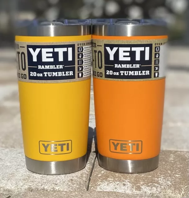 YETI Rambler 20-fl oz Stainless Steel Tumbler with MagSlider Lid, King Crab  Orange at