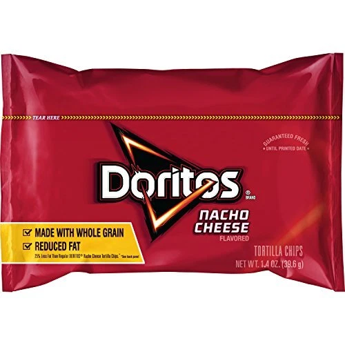 Doritos Haut N Go Nacho Tortilla Chips, Fromage Goût, 41.4ml (Paquet De 21)