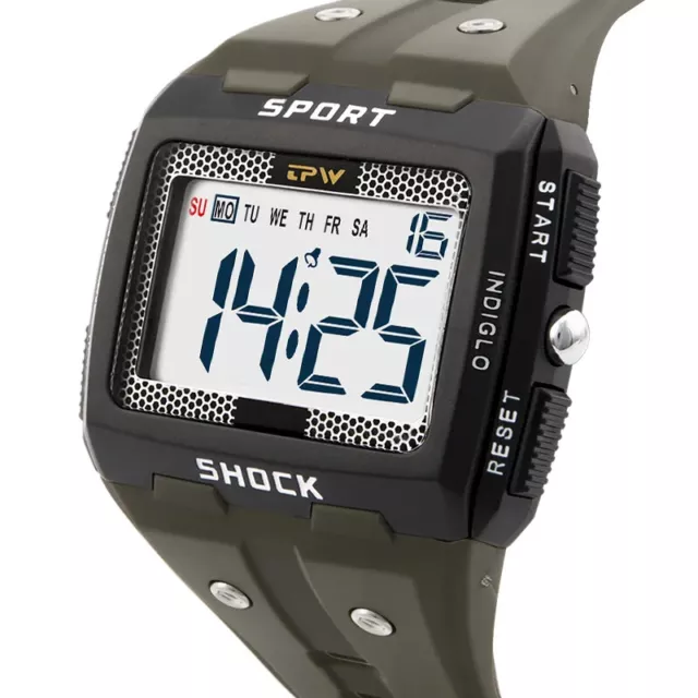 Orologio digitale sportivo da uomo multifunzione impermeabile