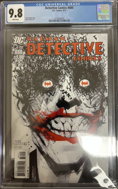 Detective Comics #880 Classic Jock Cover Variant Joker Batman DC 2011 CGC 9.8