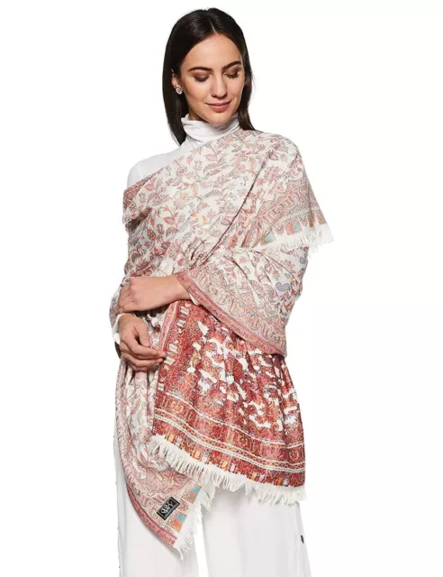 Mujer Boda 100% Cachemira India Oversize Nupcial Suave Lana Bufanda Chal Wrap