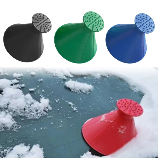 CAR WINDSHIELD ICE Snow Remover Scraper Tool Magical Shaped Round