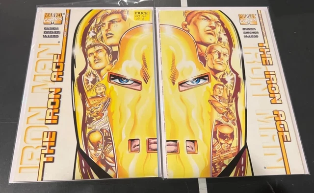 2 Issue COMIC Lot: IRON MAN: THE IRON AGE #1-2 Marvel Comics 1998