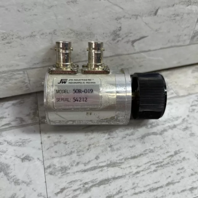 JFW Industries 50R-019 Manual Attenuator DC 0-2.2GHz 0-10dB x 1dB SMA