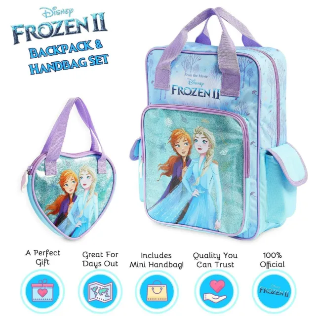 Disney Frozen Backpack + Handbag with Anna and Elsa for Girls