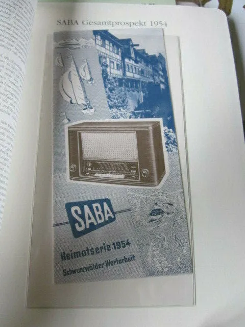 Rundfunk Edition 01 Saba gesamtprospekt 1954