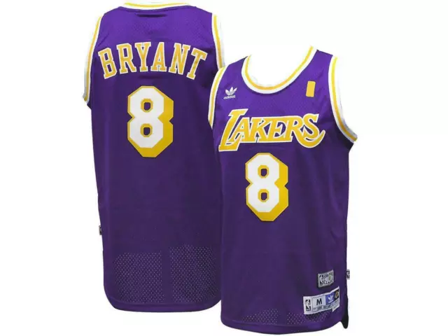 L.A. Lakers Kobe Bryant Adidas Hardwood Classics Soul Swingman Jersey SZ: S  NWT