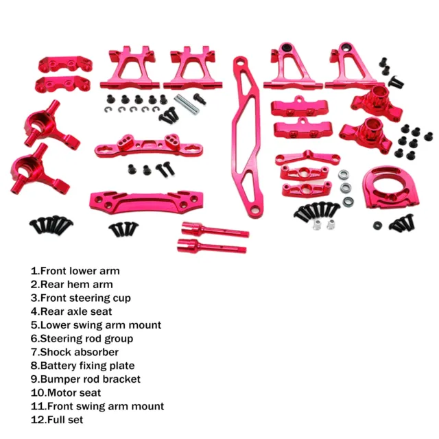 Metal Parts fit for Tamiya TT02 1/10 Rock Crawler Car Hobby Model Assembly