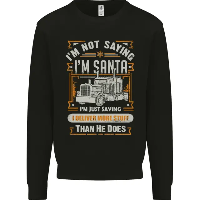 Felpa maglione Natale da uomo autista consegna Im Not Babbo Natale