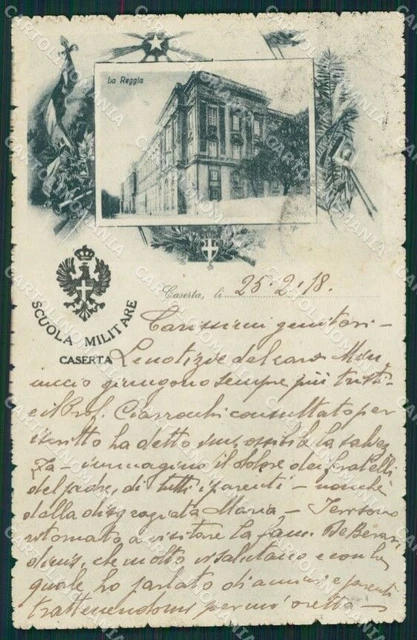Caserta città Militari cartolina QZ3377