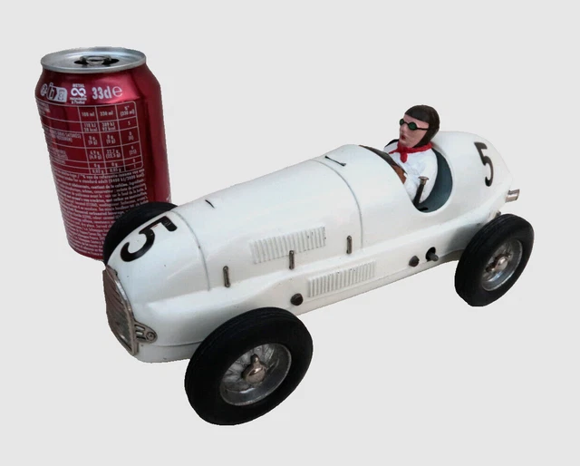 Moto Police Mettoy England 1930 - Motocyclette Mécanique 18cm - État Neuf