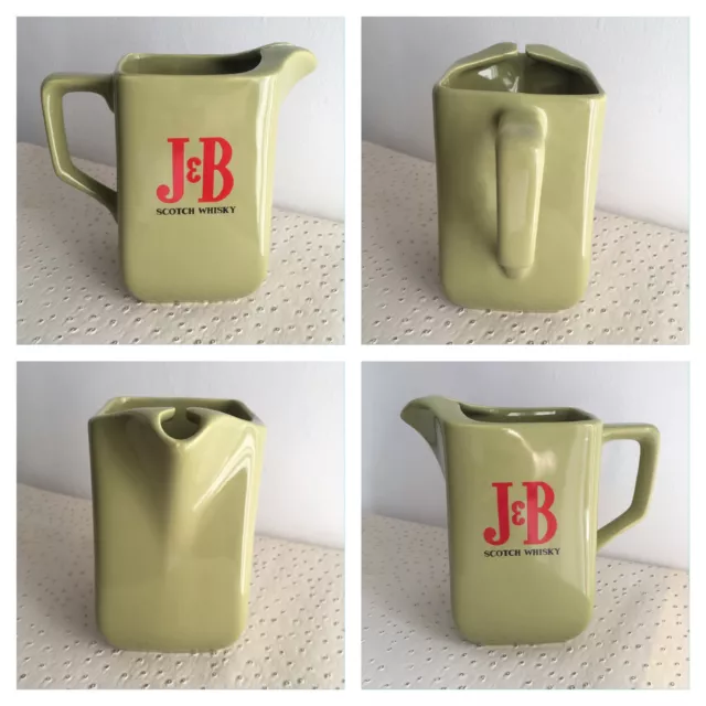 Vintage Broc Pichet Jug Publicitaire Whisky  J&B ( J B )