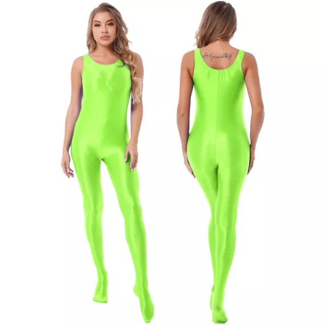 Agoky Damen Ganzkörperanzug Jumpsuit Einteiler Overall Ärmellos Bodysuit Catsuit