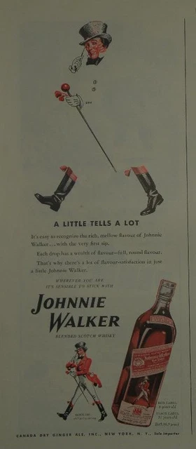 Magazine Ad* - 1942 - Johnnie Walker Red Label Whiskey - World War II
