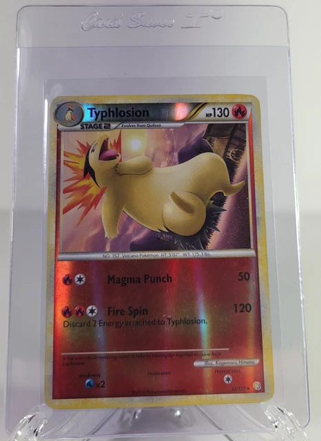 Pokémon TCG Typhlosion Heartgold Soulsilver 32/123 Reverse Holo Rare