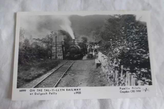 J268 On The TAL-Y-LLYN Railway at DOLGOCH FALLS Postcard Repro