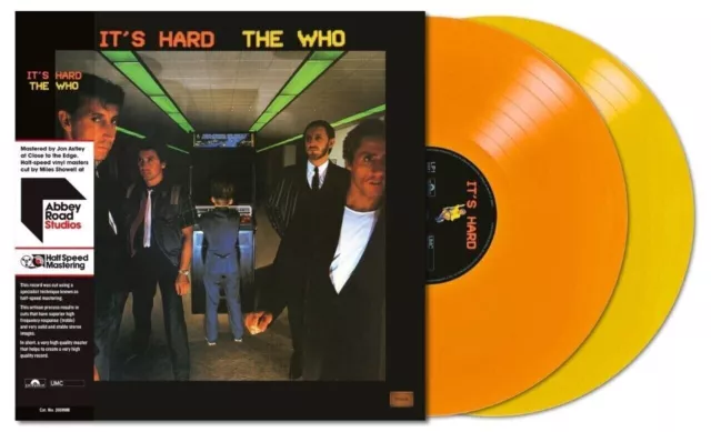 THE WHO- It's Hard 2-LP (NEW 2022 RSD Coloured Vinyl 40th) Expanded/Half-Speed