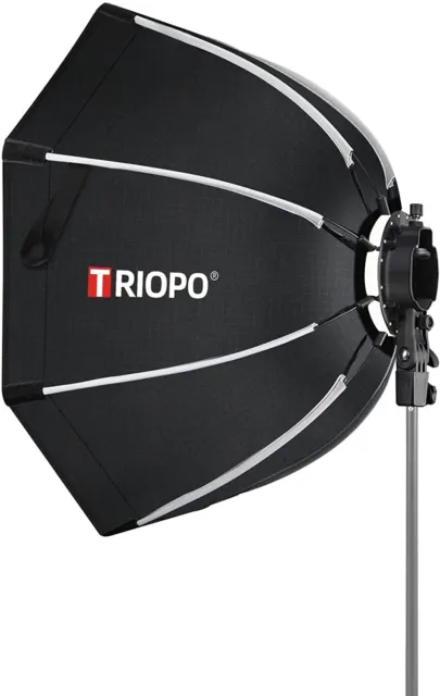 Reflector de softbox octágono portátil TRIOPO KX65 25,6 pulgadas/65 cm