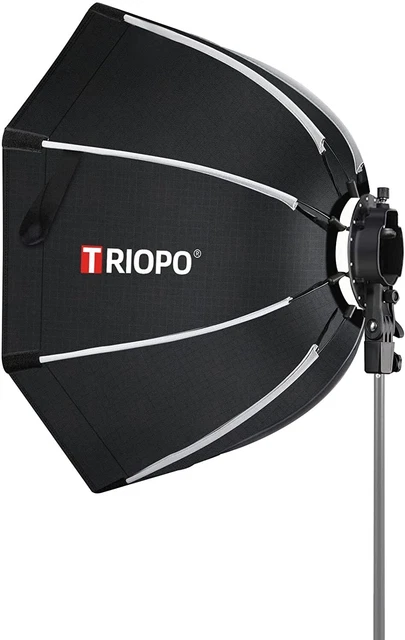 Reflector de softbox octágono portátil TRIOPO KX65 25,6 pulgadas/65 cm