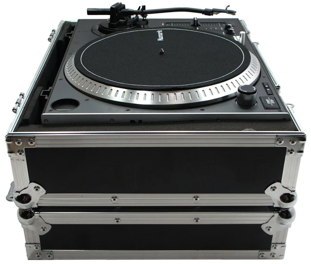 Harmony HC1200E Flight Foam Lined DJ Turntable Custom Case fits Technics 1200 3