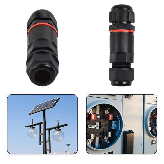 Collegamento cavo presa IP68 presa per cavo spina per cavo nero ottone nichelato