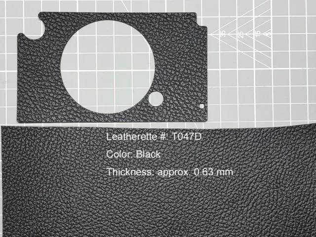 Camera Body Recovering Leatherette T027D-Black 250x200x0.65 mm