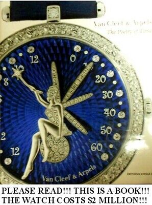 Million Dollar Watches Van Cleef & Arpels French Designer Gemstone Diamond HUGE