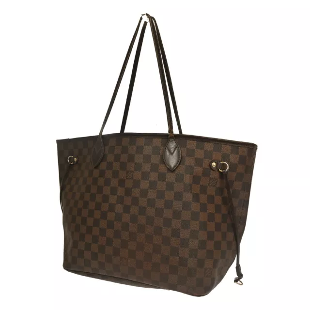 LOUIS VUITTON Neverfull MM Shoulder Tote Bag Damier Leather BN N51105 84GA346