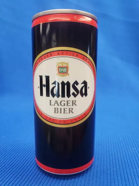 Vintage 1987 DAB Hansa Lager Bier - EMPTY 440ml RS Beer Can - ENGLAND