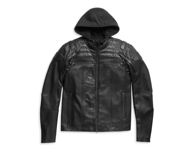 Harley-Davidson Lederjacke Auroral II 3-in-1 Jacke Schwarz