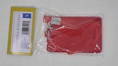 Lanyard and ID Holder by Best Brands Red NEW 2