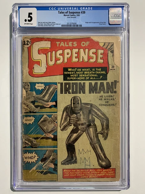 Tales of Suspense 39 CGC 0.5 Marvel 1963 1st Appearance Of Iron Man Tony Stark