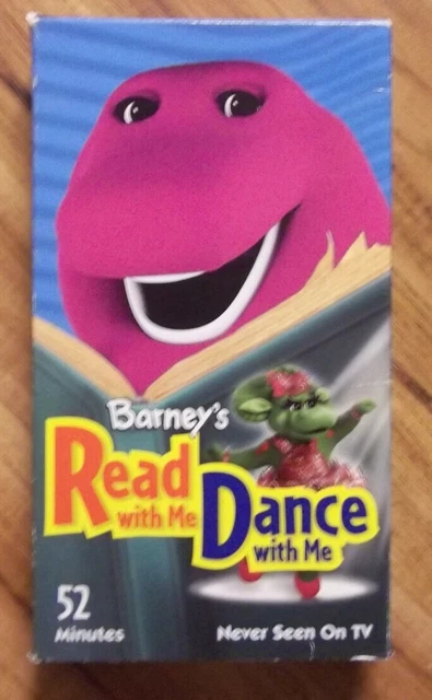 BARNEYS READ WITH me Dance with me VHS Barney Home Video $6.99