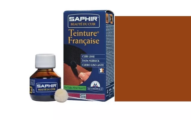 Teinture Francaise  Base Fauve 19 Cuir Lisse Daim Nubuck Saphir Avel