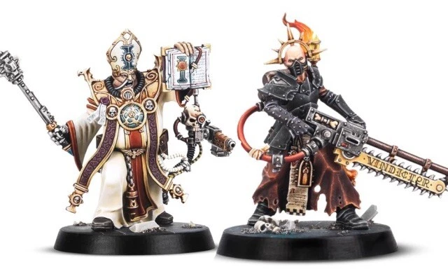 Figurine Warhammer 40k – Ministorum Priest (Adepta Sororitas) Assemblée Et Peinte