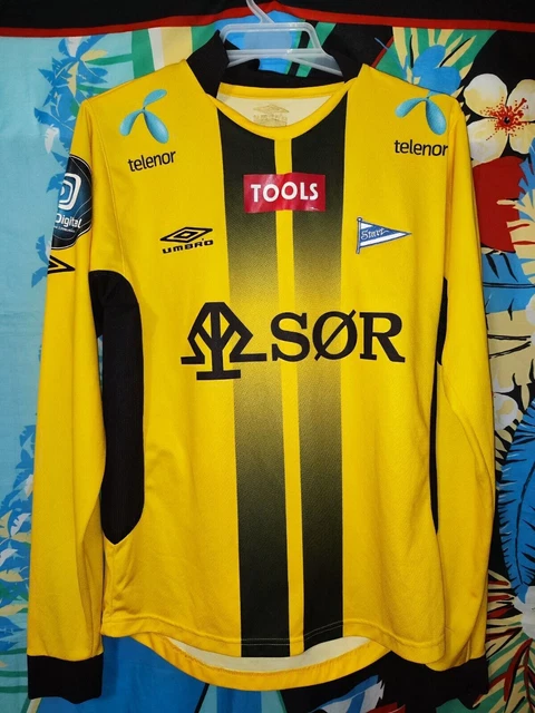 Vintage Umbro IK Start Norwegen Langarm-Fußballtrikot Größe S/M