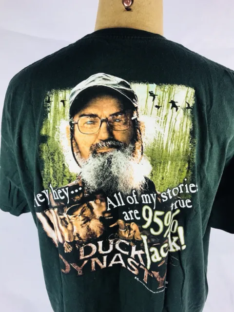 DUCK DYNASTY All my stories are 95% true Jack! T Shirt Size XL