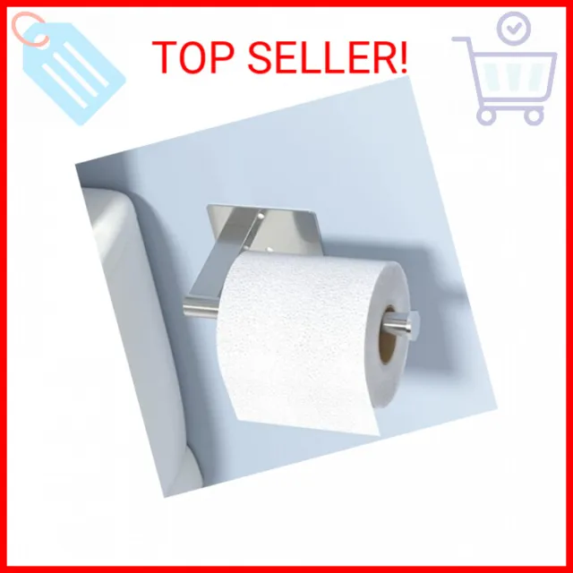 Brushed Nickel Toilet Paper Holder - Toilet Roll Holder Self-Adhesive, Toilet Pa