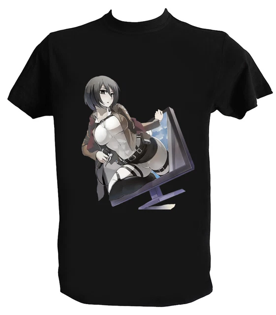 T shirt Attack on Titan Mikasa Shingeki no Kyojin Anime Manga