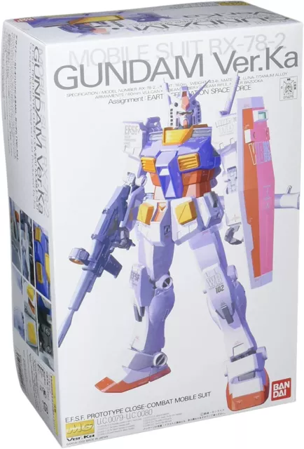 Bandai Mobile Suit Gundam RX-78-2 Ver. Ka Ver Ka MG 1/100 Model Kit USA Seller