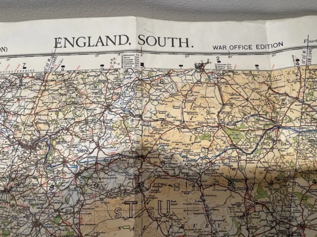 England South , War Office 4th Edition 1945 Ordnance Survey ( Rare Vintage ) Map 3