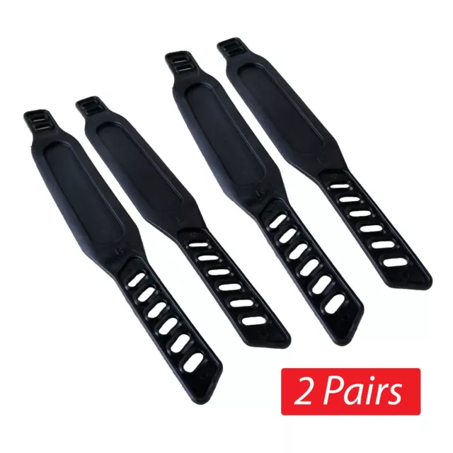 2 Pairs of Exercise Bike Pedal Straps Stationary For Fitness Schwinn Recumbent