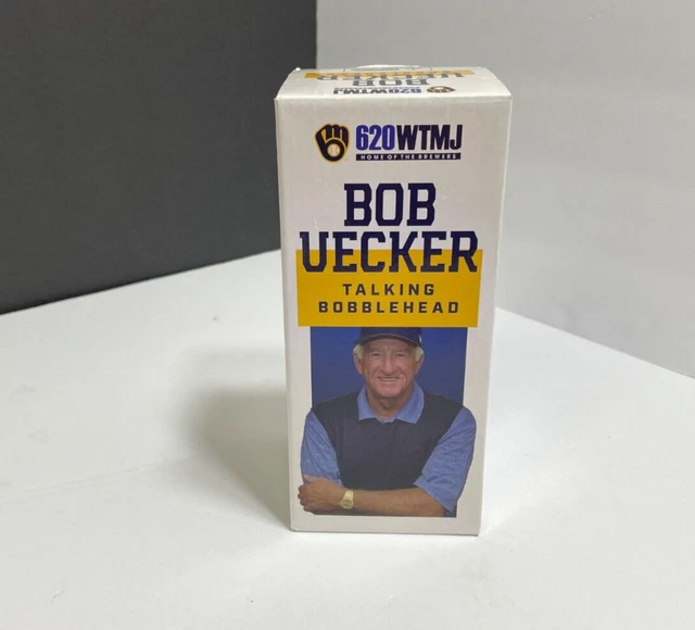 2021 Bob Uecker Milwaukee Brewers Talking Announcer Sga Bobblehead Mlb